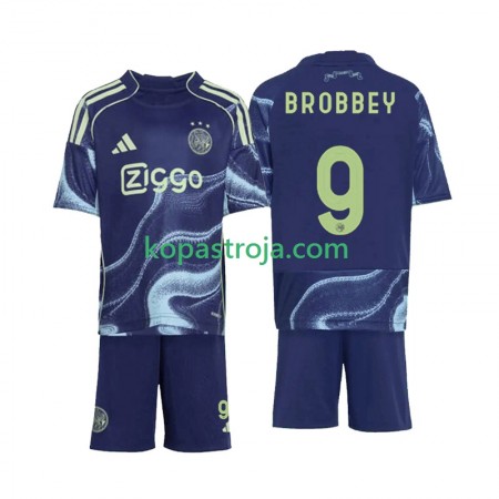 Billiga Fotbollströjor AFC Ajax Brian Brobbey 9 Barn Borta tröja 2025/26 Kortärmad